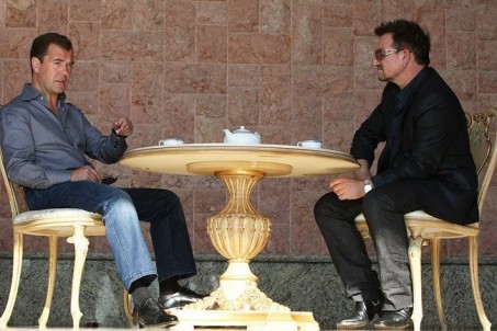 Dmitri Medvedev & Bono