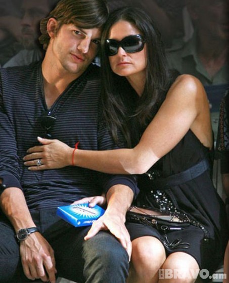 Ashton Kutcher and Demi Moore