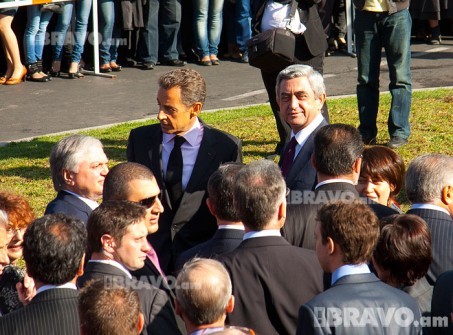 Nicola Sarkozi and Serzh Sargsyan