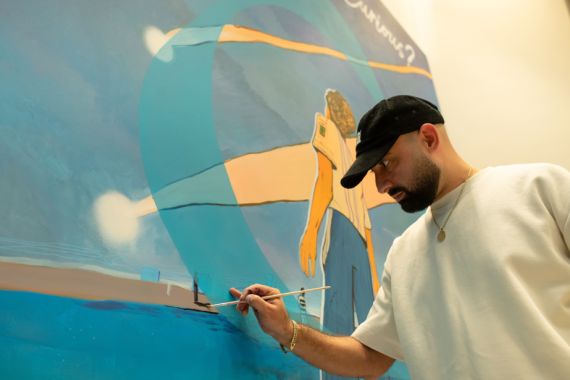 GaReggin-ը եւ այցելուները միասին մեծ կտավ են ստեղծել Curious X նախագծի շրջանակում 