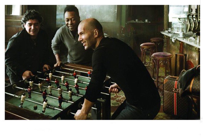 Zidane, Maradona, Pele